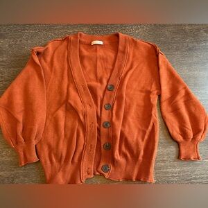 Kirundo Rust V Neck Cardigan